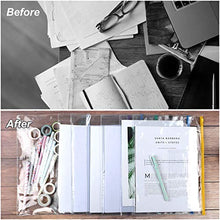 Load image into Gallery viewer, EOOUT 24pcs Plastic Envelopes Poly Zip Envelopes Files Zipper Folders, A4 Size/Letter Size, 10 Colors, for School and Office Supplies
