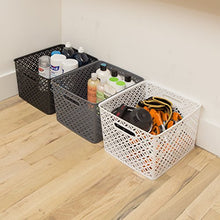 Load image into Gallery viewer, BINO Woven Plastic Storage Basket, X-Large (White)
