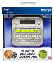 Load image into Gallery viewer, Brother P-touch, PTD210, Easy-to-Use Label Maker, One-Touch Keys, Multiple Font Styles, 27 User-Friendly Templates, White
