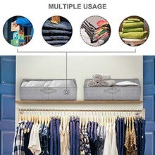 Load image into Gallery viewer, GRANNY SAYS Closet Storage Bins, Extra Large Storage Baskets, Closet Shelf Organizer, Storage Clothing Bins with Handles, Gray, 3-pack
