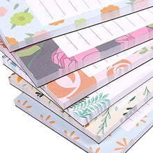 Load image into Gallery viewer, 6 Pack Magnetic Notepads for Fridge, Grocery To Do List (Floral, 3.5x9)
