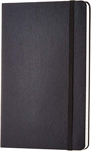 Amazon Basics Classic Lined Notebook, 240 Pages, Hardcover - Ruled
