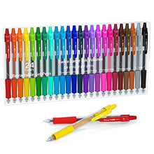 Load image into Gallery viewer, Colored Gel Pens, Lineon 24 Colors Retractable Gel Ink Pens with Grip, Medium Point(0.7mm) Smooth Writing Pens Perfect for Adults and Kids Journal Notebook Planner, Writing in Office and School
