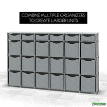 Load image into Gallery viewer, 9 Cube Organizer | Set of Storage Cubes Included | DIY Closet Organizer Bins | Cube Organizers and Storage Shelves Unit | Closet Organizer for Bedroom, Playroom, Livingroom, Office, Dorm (Grey)
