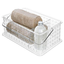 Load image into Gallery viewer, iDesign Spa BPA-Free Plastic Stacking Organizer Handle, 8.69&quot; x 13.94&quot; x 5.13&quot;, Divided Basket
