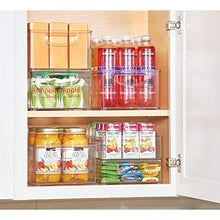 Load image into Gallery viewer, iDesign Linus Plastic Storage Bin with Handles for Kitchen, Fridge, Freezer, Pantry, and Cabinet Organization, BPA-Free, Extra Large
