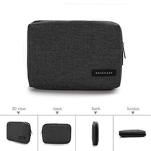 Load image into Gallery viewer, BAGSMART Electronic Organizer Small Travel Cable Organizer Bag for Hard Drives, Cables, Phone, USB, SD Card, Black
