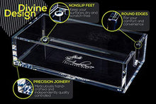 Load image into Gallery viewer, Acrylic Napkin Holder - Guest Towel Holder Tray for Bathroom, Kitchen or Dinner Table - Clear as Glass with Nonslip Feet - an Elegant Dispenser to Show Off your Hand Towels
