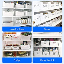 Load image into Gallery viewer, ÉLEVER Storage Bins - Plastic Organizers and Storage Box, Versatile Kitchen Pantry Organization and Storage, Under Sink Bathroom Organizer, Toy Baskets, Food Storage Containers for Organizing
