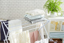 Load image into Gallery viewer, Amazon Basics Foldable Clothes Drying Laundry Rack - White
