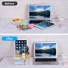 Load image into Gallery viewer, Premium Acrylic Desk-Organizer with 2 Drawers, All in One Desktop Storage-Organizer for Desk Accessories (Clear Acrylic)
