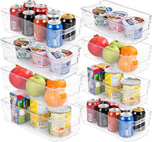 Load image into Gallery viewer, Utopia Home Set of 8 Pantry Organizers-Includes 8 Organizers (4 Large &amp; 4 Small Drawers)-Organizers for Freezers, Kitchen Countertops and Cabinets-BPA Free Clear Plastic Pantry Storage Racks
