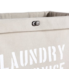 Load image into Gallery viewer, Danya B. Army Canvas Laundry Hamper on Wheels, Canvas Laundry Bag, Laundry Basket with Wheels
