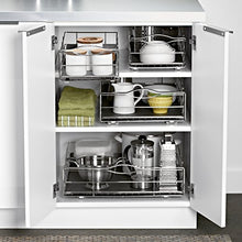 Load image into Gallery viewer, simplehuman 9 inch Pull-Out Cabinet Organizer, Heavy-Gauge Steel Frame
