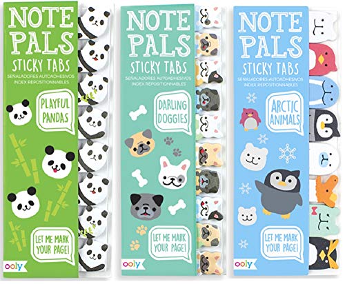 OOLY, Note Pals Sticky Note Pad Bundle Pack - Playful Pandas, Darling Doggies, Arctic Animals