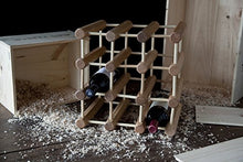 Load image into Gallery viewer, J.K. Adams Ash Wood 12-Bottle Wine Rack, Natural
