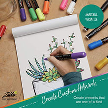 Load image into Gallery viewer, Crafts 4 ALL Liquid Chalk Markers For Blackboard Signs, Bistro Menu, Car Window Glass - Dry Erase, Washable - 12 Colored Chalk Pens w/ Reversible Tips &amp; Tweezers - Bonus White Chalkboard Marker!

