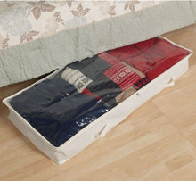 Load image into Gallery viewer, Household Essentials Underbed Storage Bag - Natural Canvas
